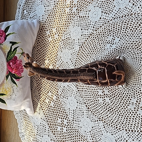 Casals Peru Terracotta Pottery Long Neck Giraffe Figurine Vintage 6" tall - Picture 8 of 10